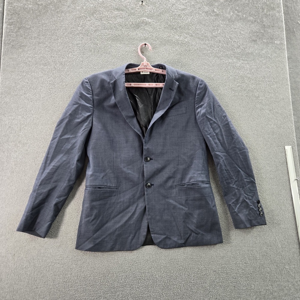 Armani Exchange Men Blazer 33W Blue Suit Jacket Button Long Sleeve